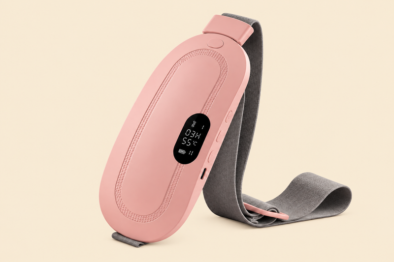 LAXLEEP belt pink product on warm cream background